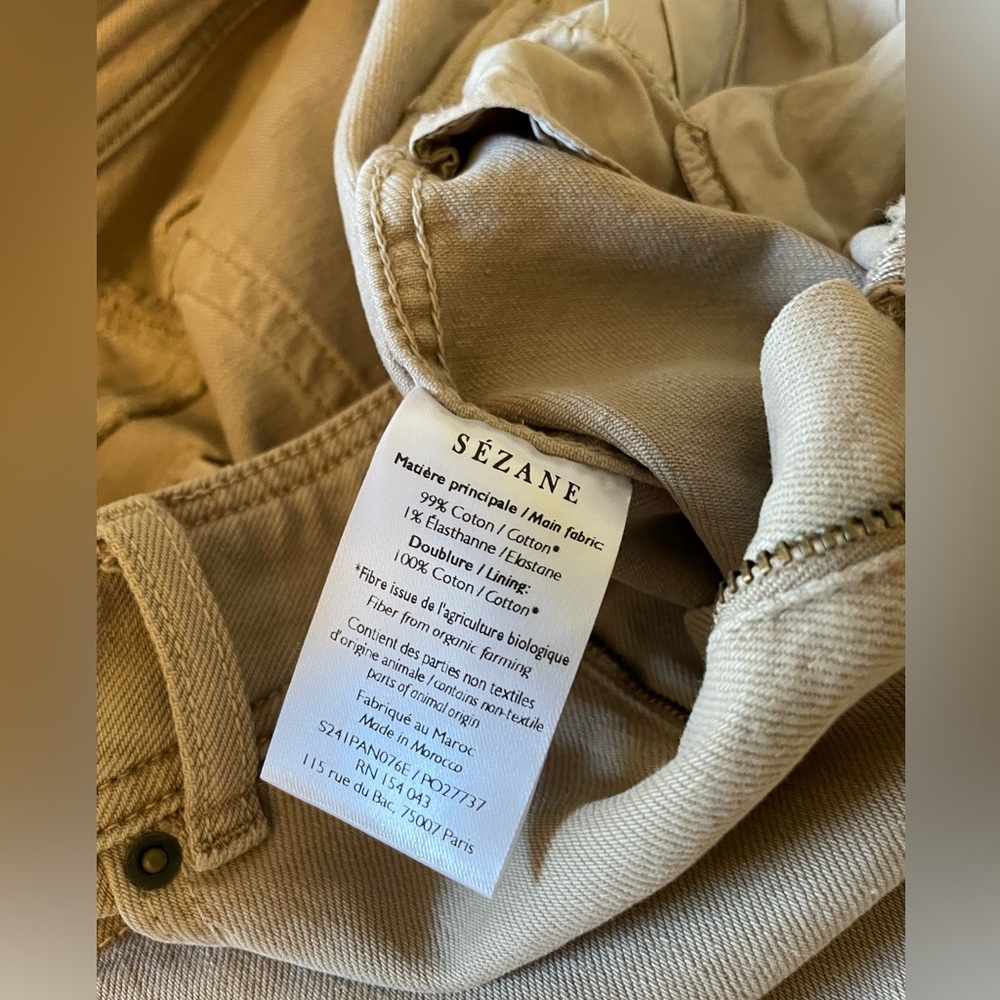 Sezane Le Crop in Light Beige size 34 - Picture 7 of 7